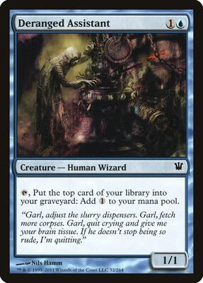 Deranged Assistant card from Innistrad