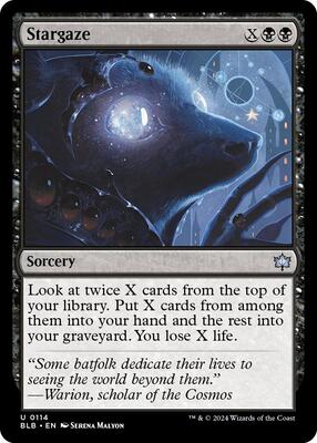 Stargaze card from Bloomburrow