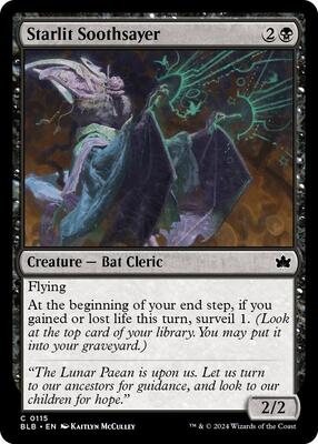 Starlit Soothsayer card from Bloomburrow