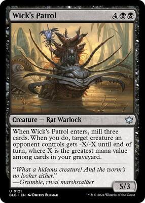 Wick's Patrol card from Bloomburrow