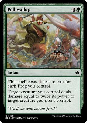 Polliwallop card from Bloomburrow