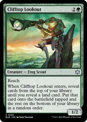 Clifftop Lookout card from Bloomburrow