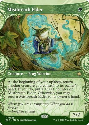 Mistbreath Elder (Showcase) card from Bloomburrow
