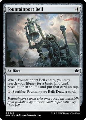 Fountainport Bell card from Bloomburrow