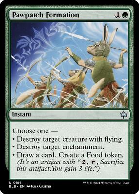 Pawpatch Formation card from Bloomburrow