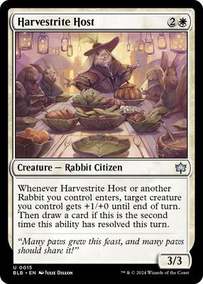 Harvestrite Host card from Bloomburrow