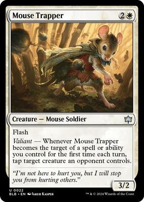 Mouse Trapper card from Bloomburrow