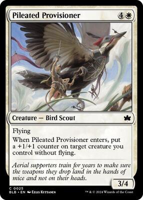 Pileated Provisioner card from Bloomburrow