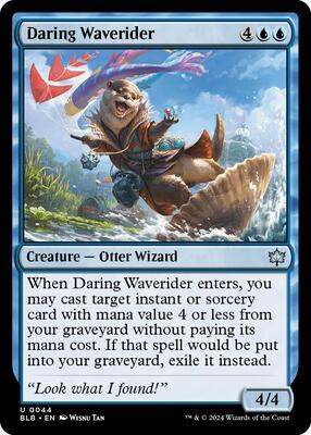 Daring Waverider card from Bloomburrow