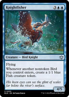 Knightfisher card from Bloomburrow