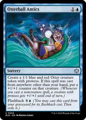 Otterball Antics card from Bloomburrow