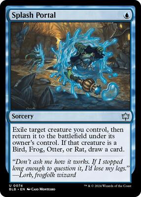 Splash Portal card from Bloomburrow