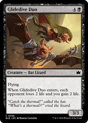 Glidedive Duo card from Bloomburrow