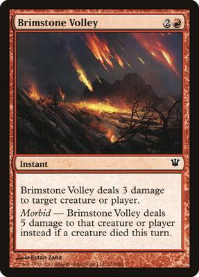 Brimstone Volley card from Innistrad