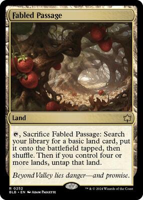 Fabled Passage card from Bloomburrow