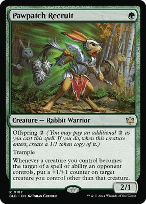 Pawpatch Recruit card from Bloomburrow