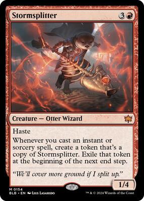 Stormsplitter card from Bloomburrow