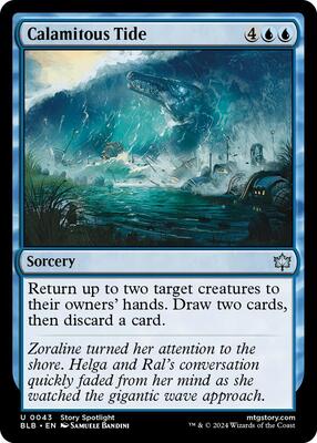 Calamitous Tide card from Bloomburrow