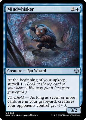 Mindwhisker card from Bloomburrow