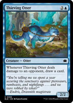 Thieving Otter card from Bloomburrow