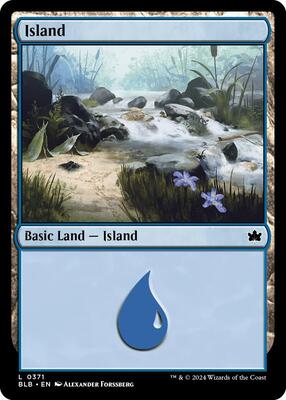 Island (0371) card from Bloomburrow
