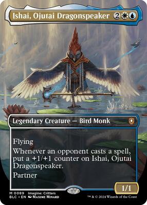 Ishai, Ojutai Dragonspeaker (Borderless) card from Commander: Bloomburrow