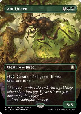 Ant Queen (Borderless) card from Commander: Bloomburrow