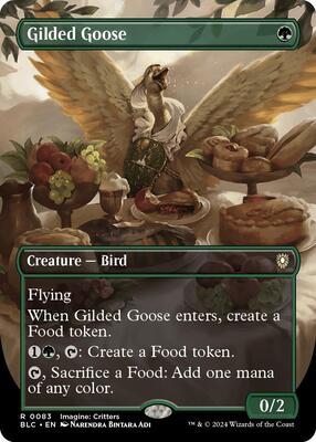 Gilded Goose (Borderless) card from Commander: Bloomburrow