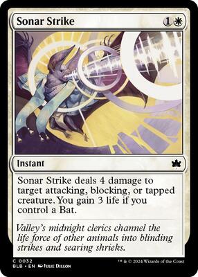 Sonar Strike card from Bloomburrow