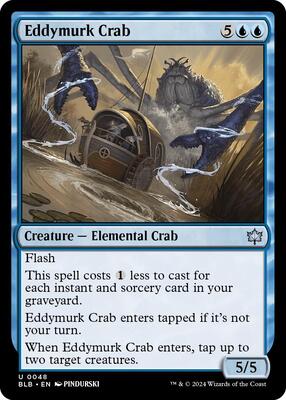Eddymurk Crab card from Bloomburrow