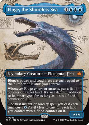 Eluge, the Shoreless Sea (Borderless) card from Bloomburrow