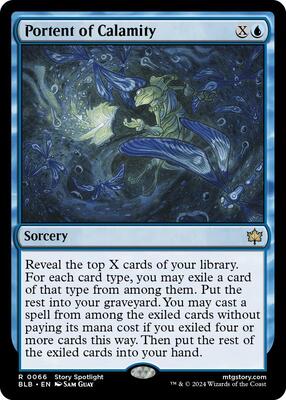 Portent of Calamity card from Bloomburrow