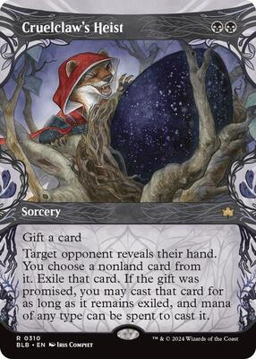 Cruelclaw's Heist (Showcase) card from Bloomburrow
