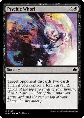 Psychic Whorl card from Bloomburrow