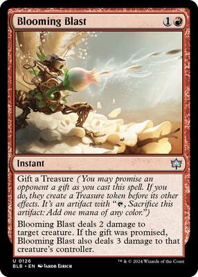 Blooming Blast card from Bloomburrow