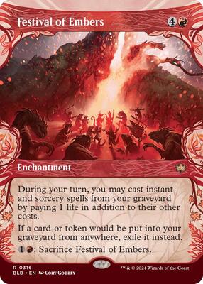 Festival of Embers (Showcase) card from Bloomburrow