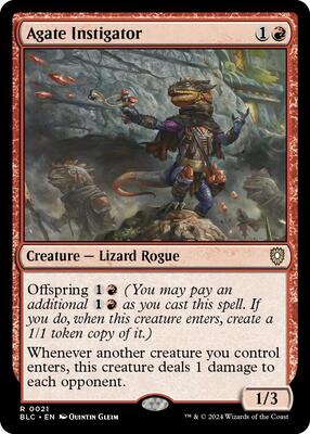 Agate Instigator card from Commander: Bloomburrow