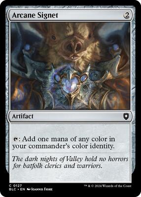 Arcane Signet card from Commander: Bloomburrow