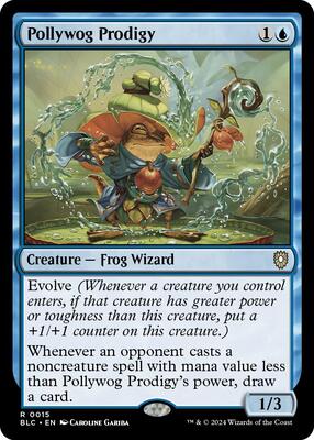 Pollywog Prodigy card from Commander: Bloomburrow