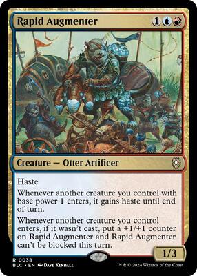 Rapid Augmenter card from Commander: Bloomburrow