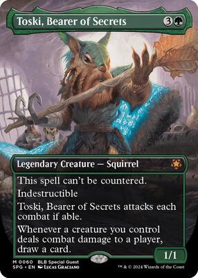 Toski, Bearer of Secrets (Borderless) card from Special Guests