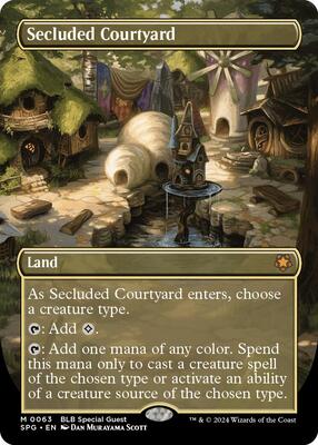 Secluded Courtyard (Borderless) card from Special Guests