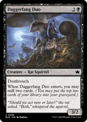 Daggerfang Duo card from Bloomburrow