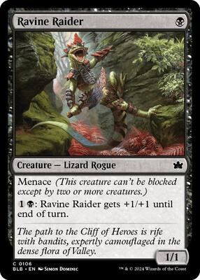 Ravine Raider card from Bloomburrow