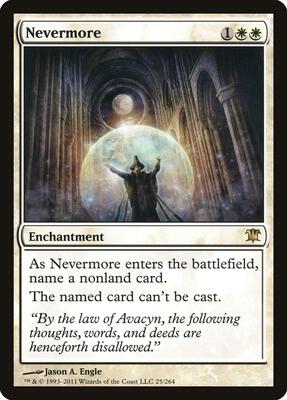 Nevermore card from Innistrad