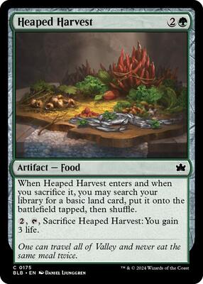 Heaped Harvest card from Bloomburrow
