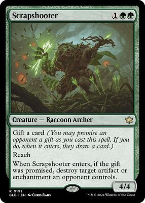 Scrapshooter card from Bloomburrow