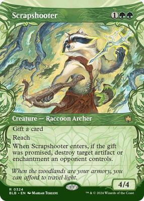 Scrapshooter (Showcase) card from Bloomburrow