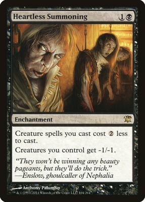 Heartless Summoning card from Innistrad