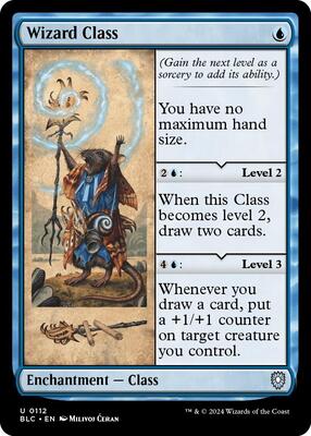Wizard Class card from Commander: Bloomburrow